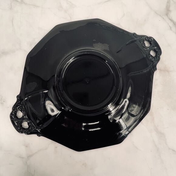 Cambridge LORNA Ebony Gilt 2-Handle Serving Platter Rare Vintage 1930's - Picture 5 of 6